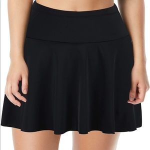 NWT Septangle Women's Mid Waist Swim Skirt Tummy Control Swimwear Bikini Bottom